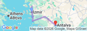 Tour route map