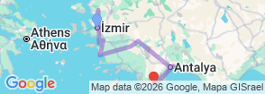 Tour route map