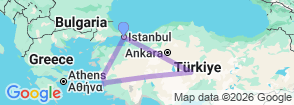 Tour route map