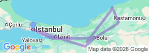 Tour route map