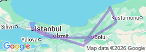 Tour route map