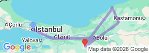 Tour route map