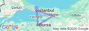 Tour route map