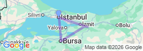 Tour route map
