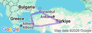 Tour route map