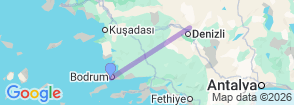 Tour route map