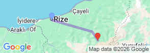 Tour route map