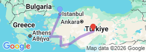 Tour route map
