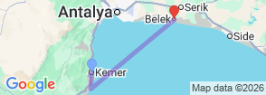 Tour route map