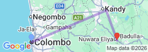 Tour route map