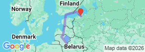 Tour route map