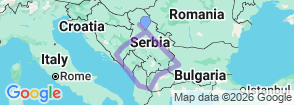 Tour route map