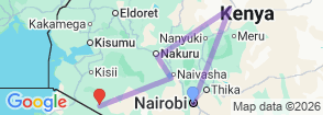 Tour route map