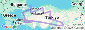 Tour route map
