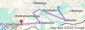 Tour route map