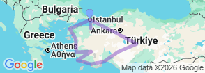 Tour route map