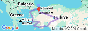 Tour route map