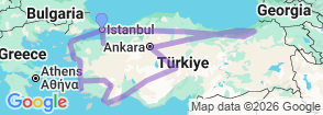 Tour route map