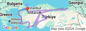 Tour route map