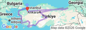Tour route map