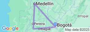 Tour route map