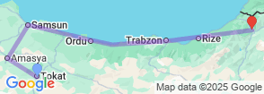 Tour route map