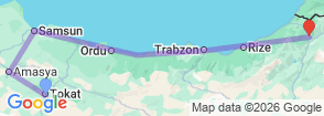 Tour route map