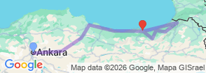Tour route map