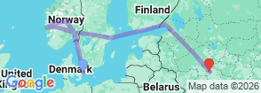 Tour route map