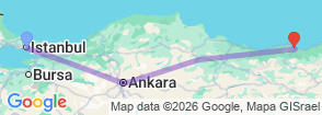 Tour route map