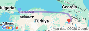 Tour route map