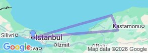 Tour route map