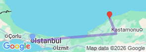 Tour route map