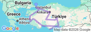 Tour route map