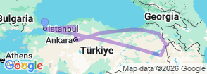 Tour route map