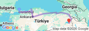 Tour route map