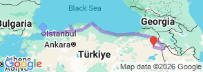 Tour route map