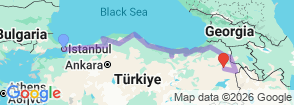 Tour route map