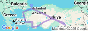 Tour route map