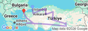 Tour route map