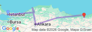 Tour route map