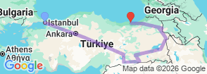 Tour route map