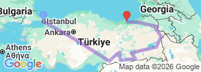 Tour route map