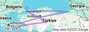 Tour route map
