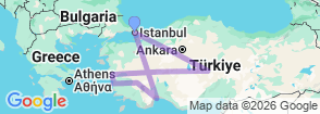 Tour route map