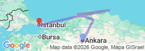 Tour route map