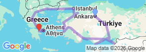 Tour route map