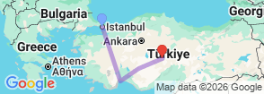Tour route map