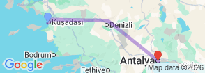 Tour route map