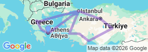 Tour route map